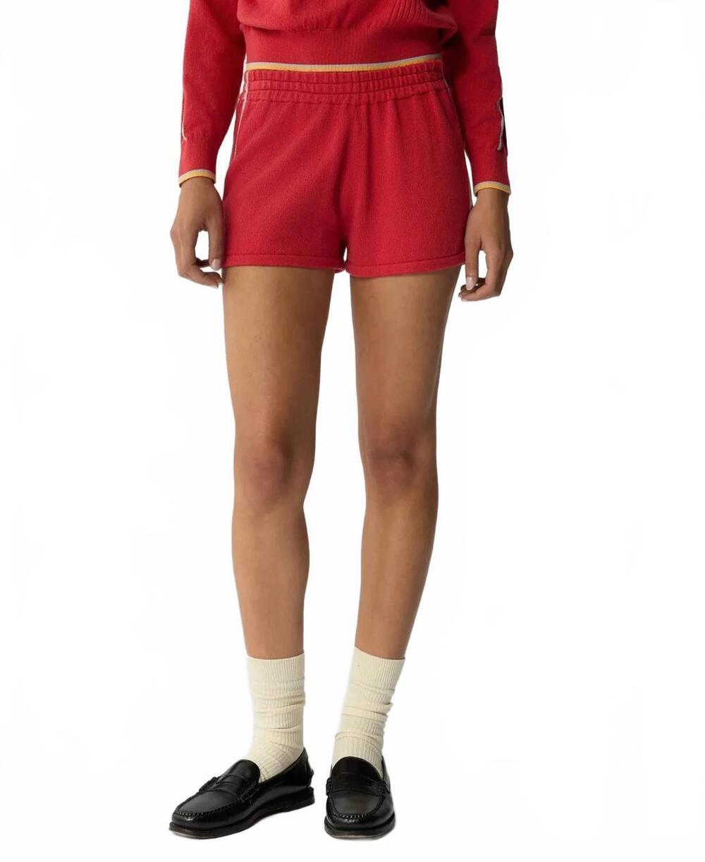 NEW GUEST IN RESIDENCE cashmere blend runner short in scarlet